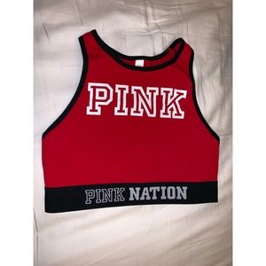 Red Victoria Secret “PINK” Sports Bra (NWOT)